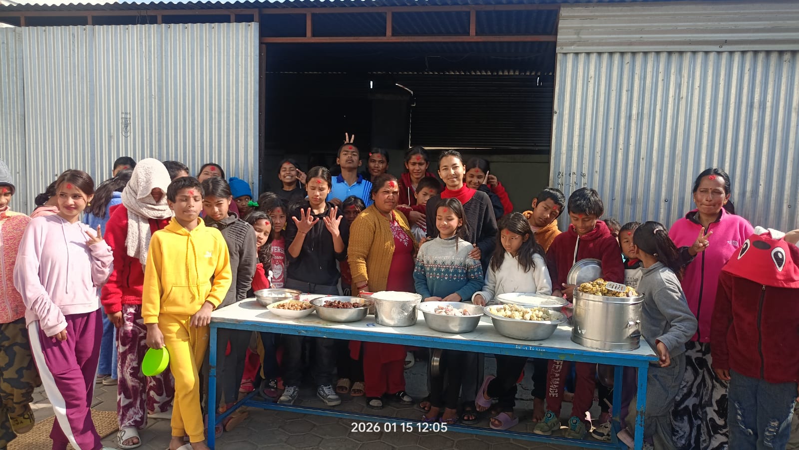 Celebration of Maghe Sankranti at the Children’s Home 